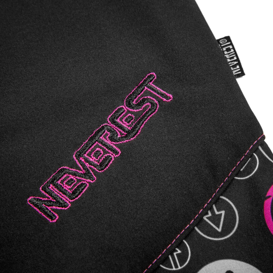 Dívčí softshellové kalhoty - NEVEREST FT6281cc, černo- růžová Barva: Černá - růžová, Velikost: 92 - main (2)