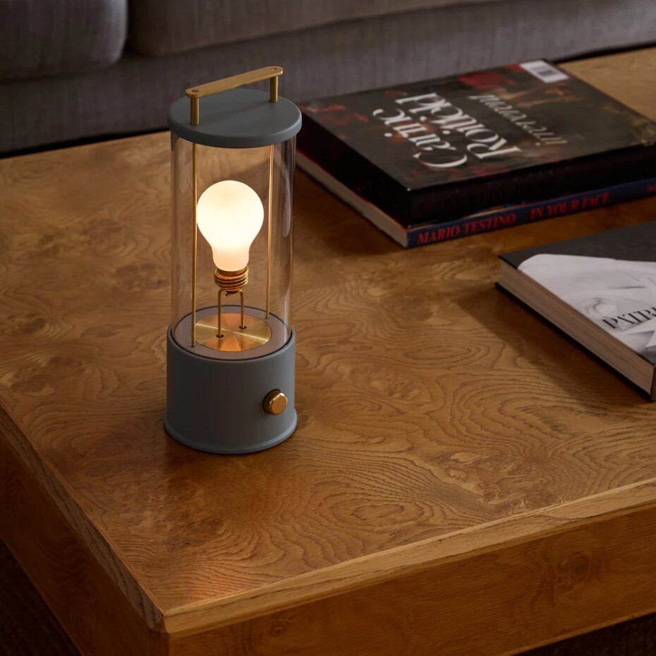 Venkovní stolní lampa THE MUSE 34 cm, modrá, hliník, Tala - main (1)