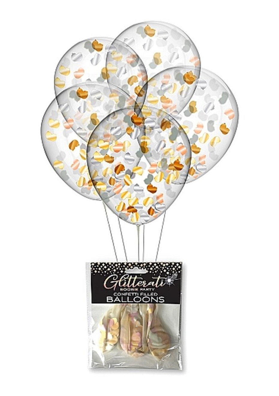 Little Genie Productions Glitterati Boobie Confetti Balloons - main (0)