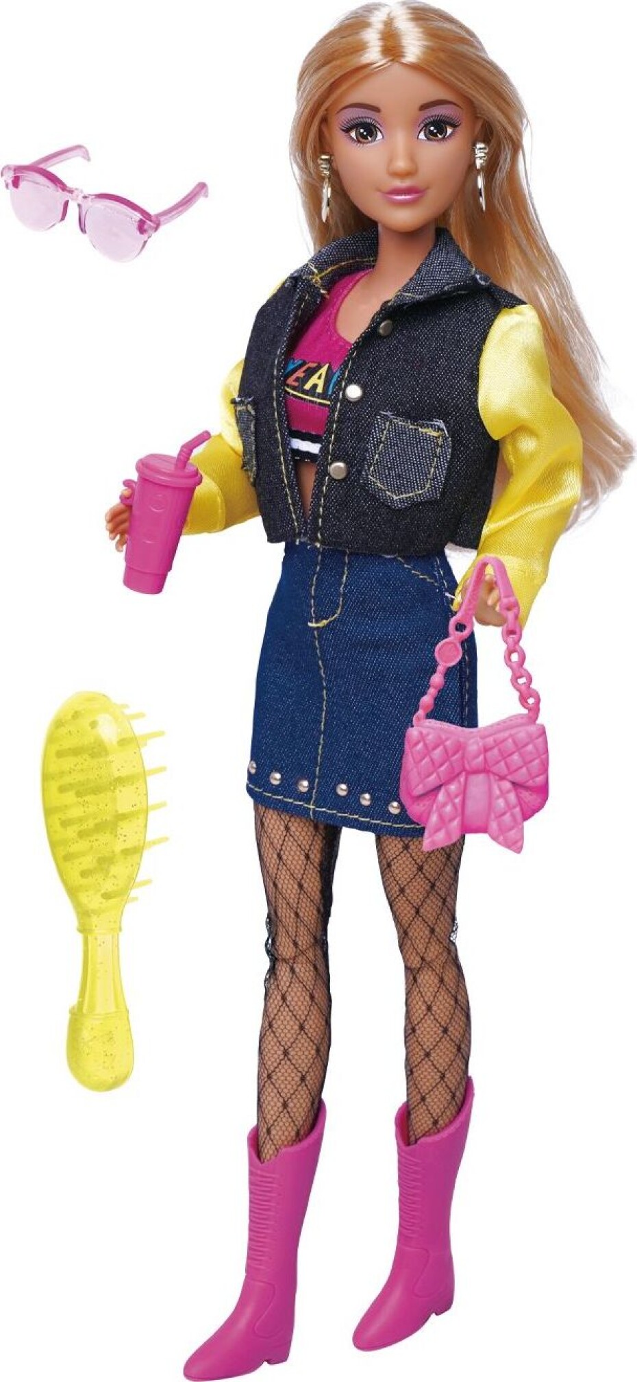 Panenka v denim sukni s doplňky 30 cm - main (0)