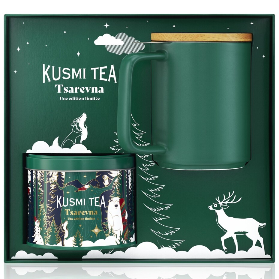 Černý čaj TSAREVNA 2024, 120 g plechovka + hrnek, Kusmi Tea - main (4)