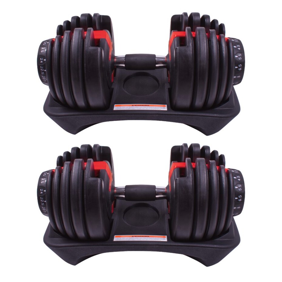 Sada 2ks nastavitelných jednoručních činek 2,5-24kg - main (0)
