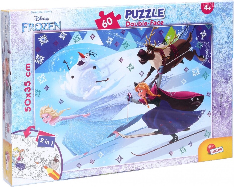Lisciani FROZEN II Puzzle 60 oboustranné 50x35 cm 2v1 - main (0)