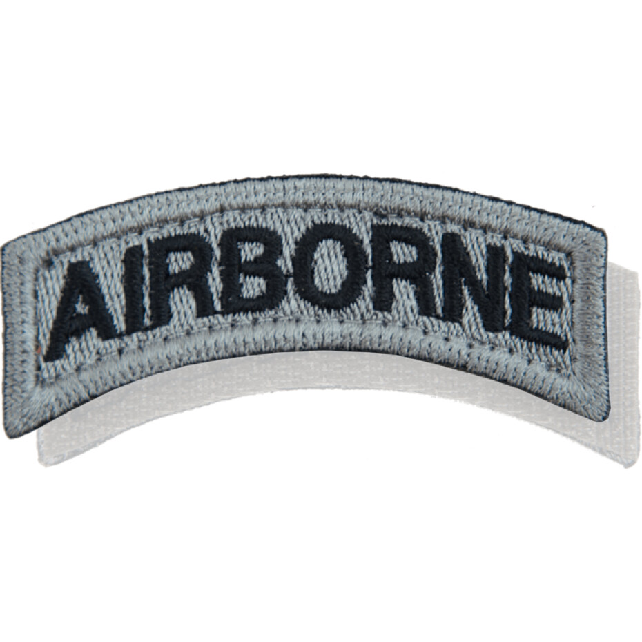 Nášivka: AIRBORNE - oblouček šedá | černá - main (0)