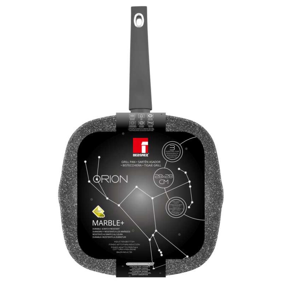 BERGNER Pánev grilovací s nepřilnavým povrchem 28 cm Orion BG-8520-MBG - main (7)