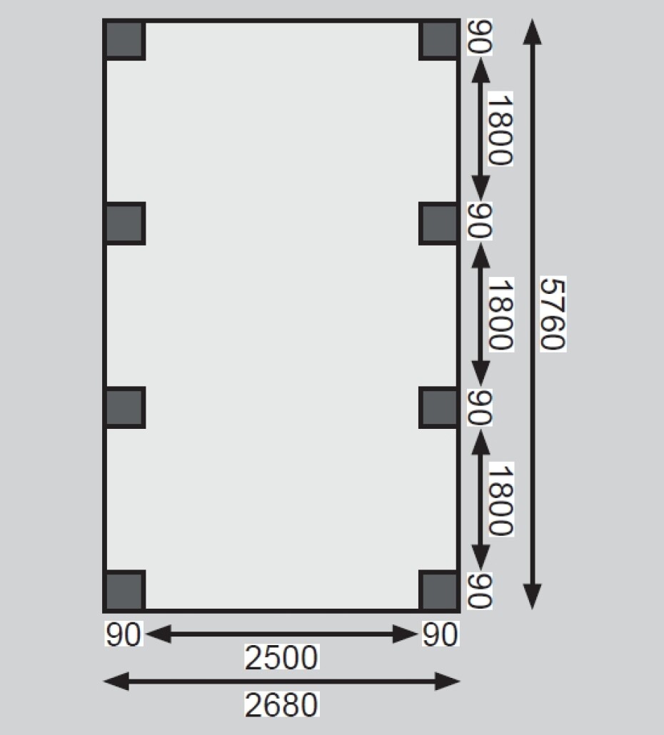 Carport KARIBU ECO 2A 62029 LG1878 - main (4)