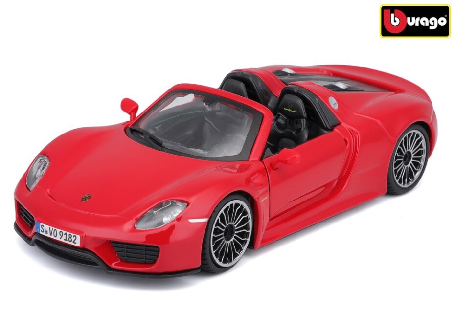 Bburago 1:24 Plus Porsche 918 Spyder Red,  W021274 - main (0)