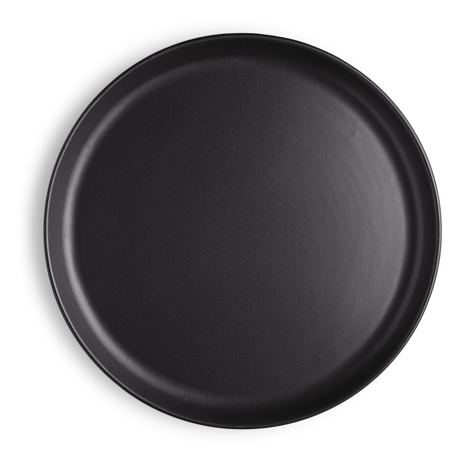 EVA SOLO Jídelní talíř se zaoblenými kraji 25 cm Nordic černý - main (1)