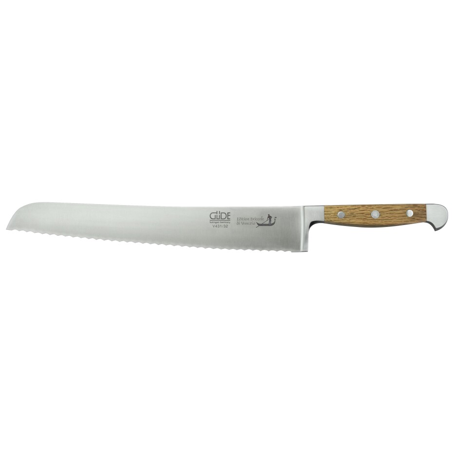 Güde Solingen Nůž na chleba ALPHA BRICOLE DI VENEZIA 32 cm, hnědá, Güde - main (7)