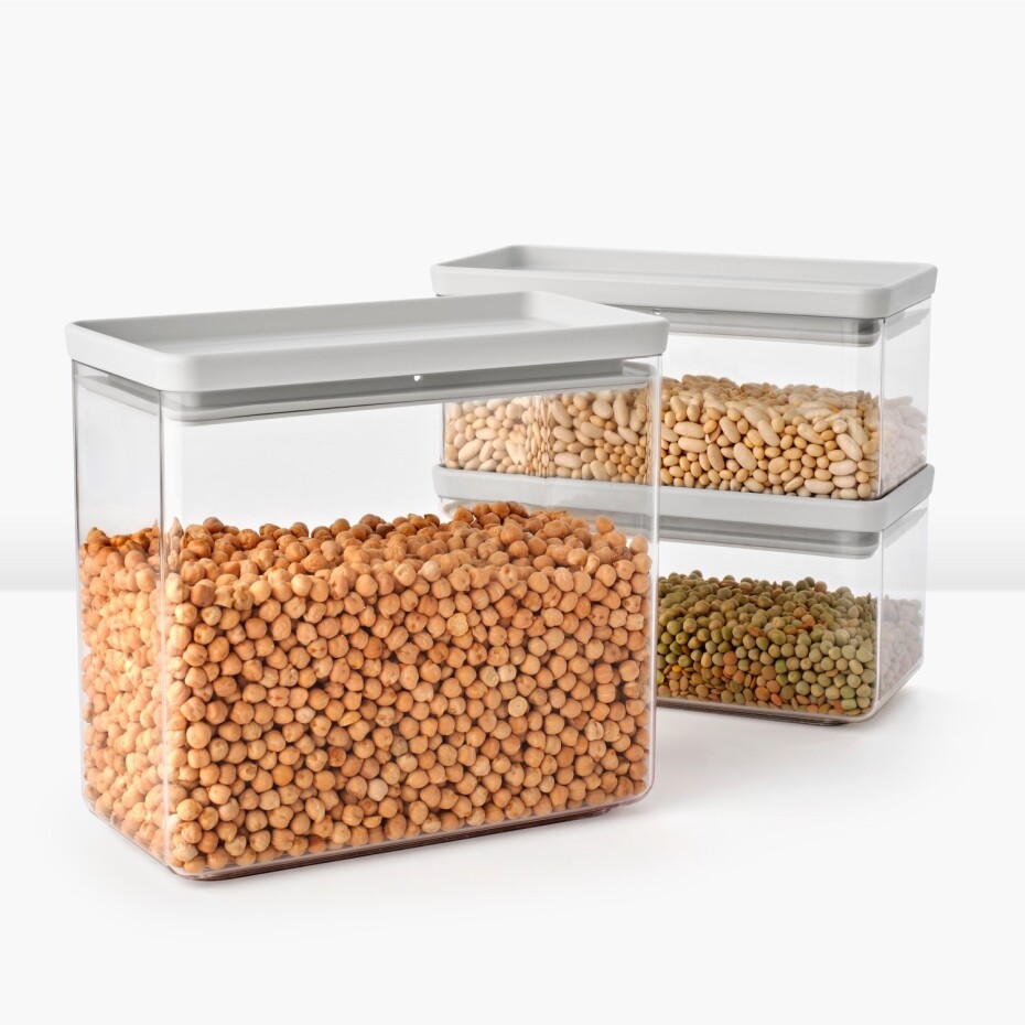 Box na potraviny TASTY PLUS, sada 3 ks, světle šedá, Brabantia - main (4)