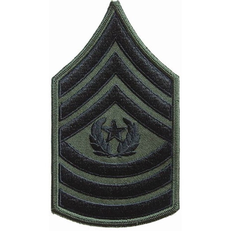 Nášivka: Hodnost US ARMY rukávová Command Sergeant Major olivová | černá - main (0)