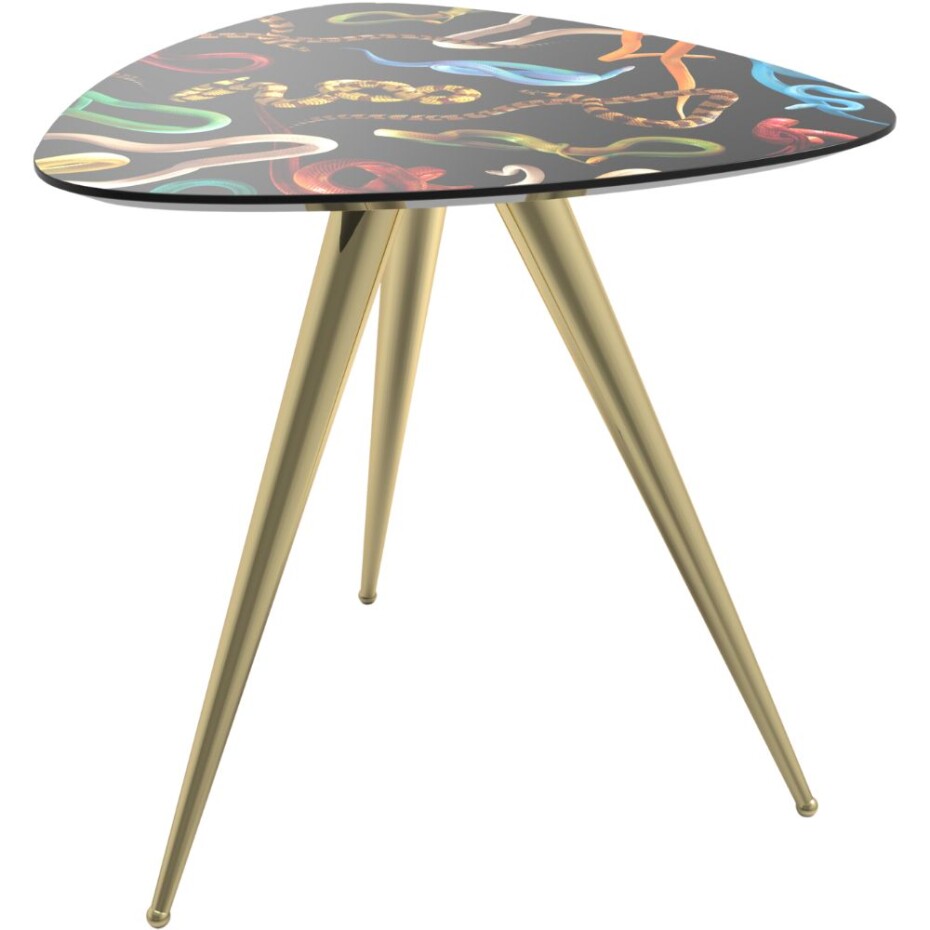 Odkládací stolek TOILETPAPER SNAKES 57 x 48 cm, černá, Seletti - main (0)