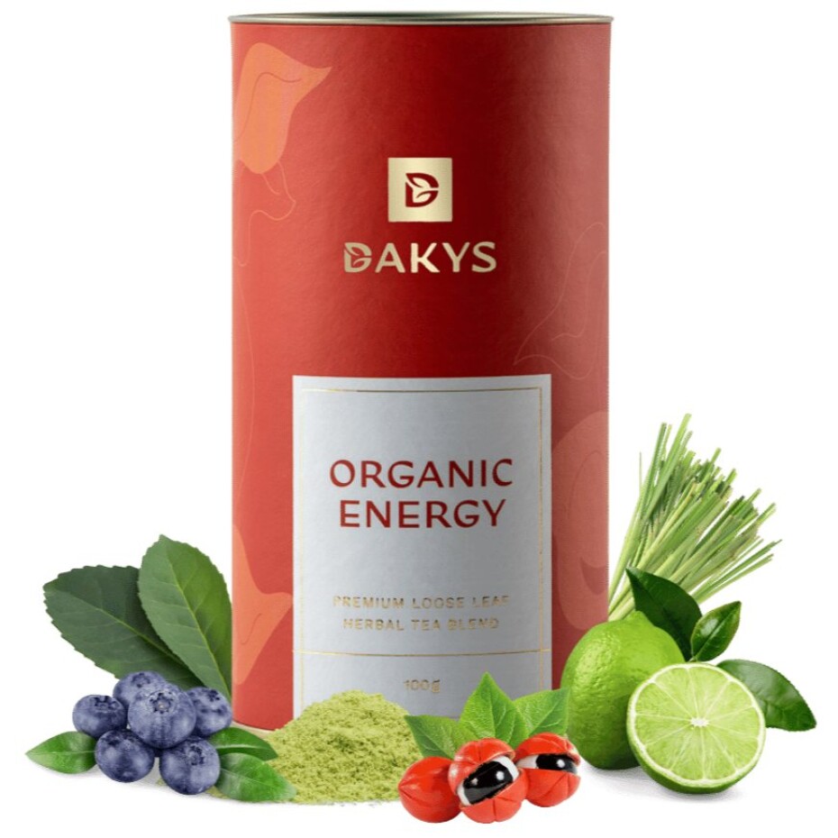 Bylinný čaj ORGANIC ENERGY BIO, 100 g plechovka, Dakys - main (3)