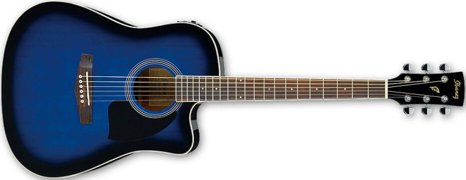 Ibanez PF15ECE Transparent Blue Sunburst - main (0)