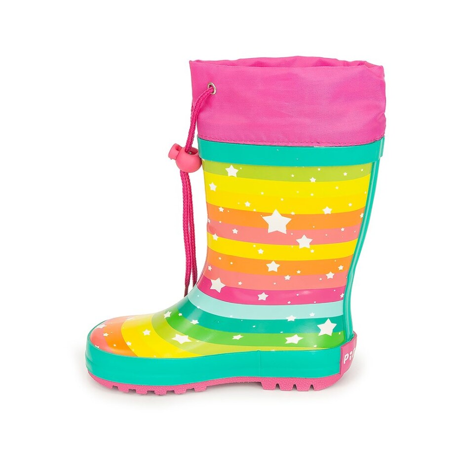 dívčí holínky gumové - potisk rainbow, Pidilidi, PL0051-01, holka - 32 - main (5)
