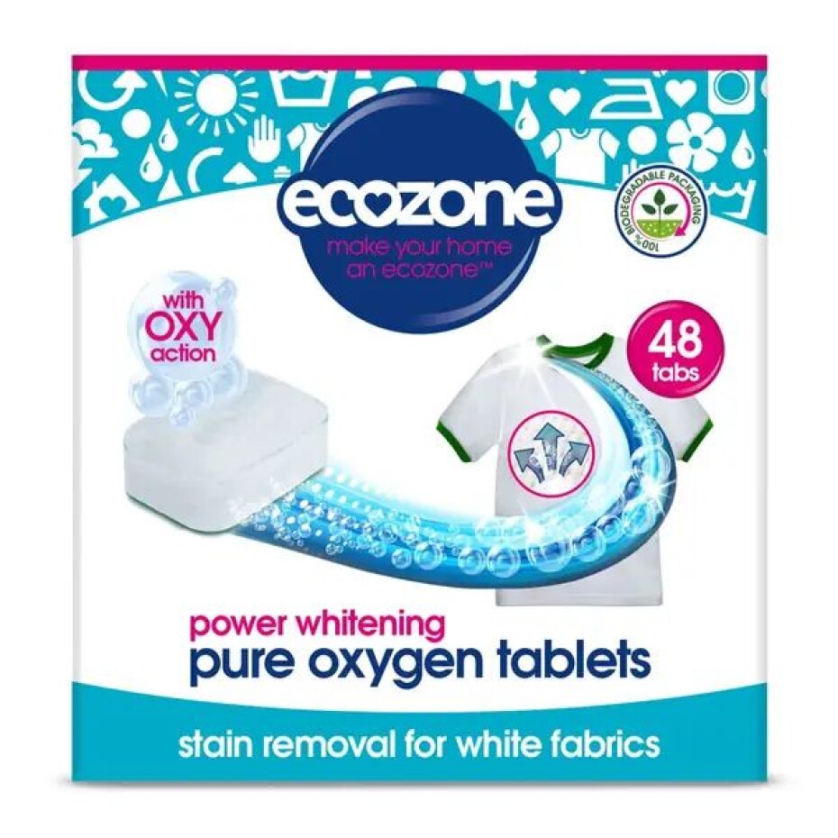 Ecozone Oxy tablety na bílé prádlo 48 ks - main (0)