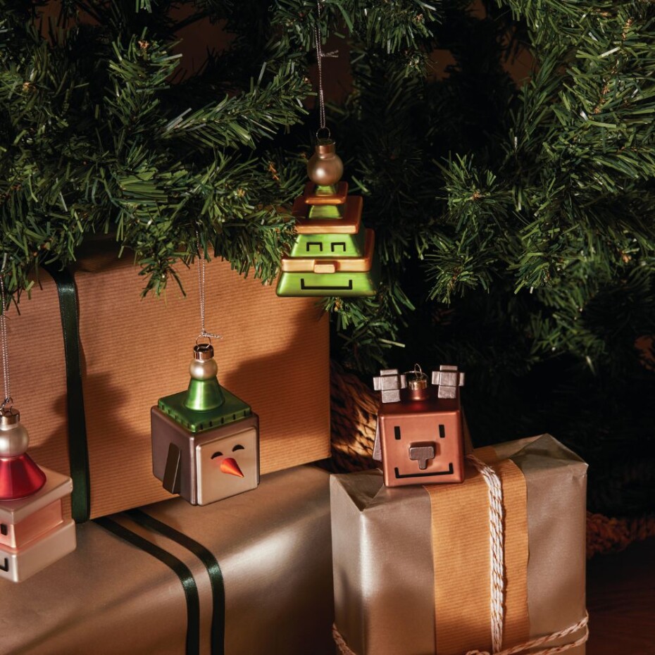 Vánoční ozdoba na stromeček CUBIK TREE Alessi zelená - main (1)