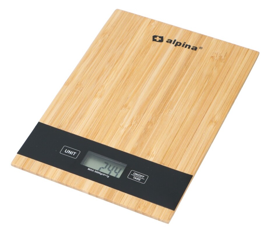 ALPINA-NK Kuchyňská váha 5 kg bambus ED-218677 - main (0)