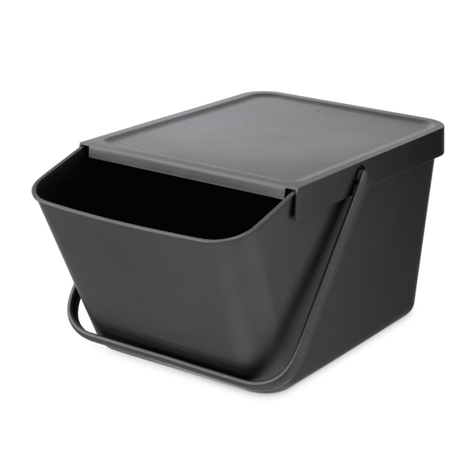 Odpadkový koš SORT & GO 20 l, stohovatelný, šedá, Brabantia - main (7)