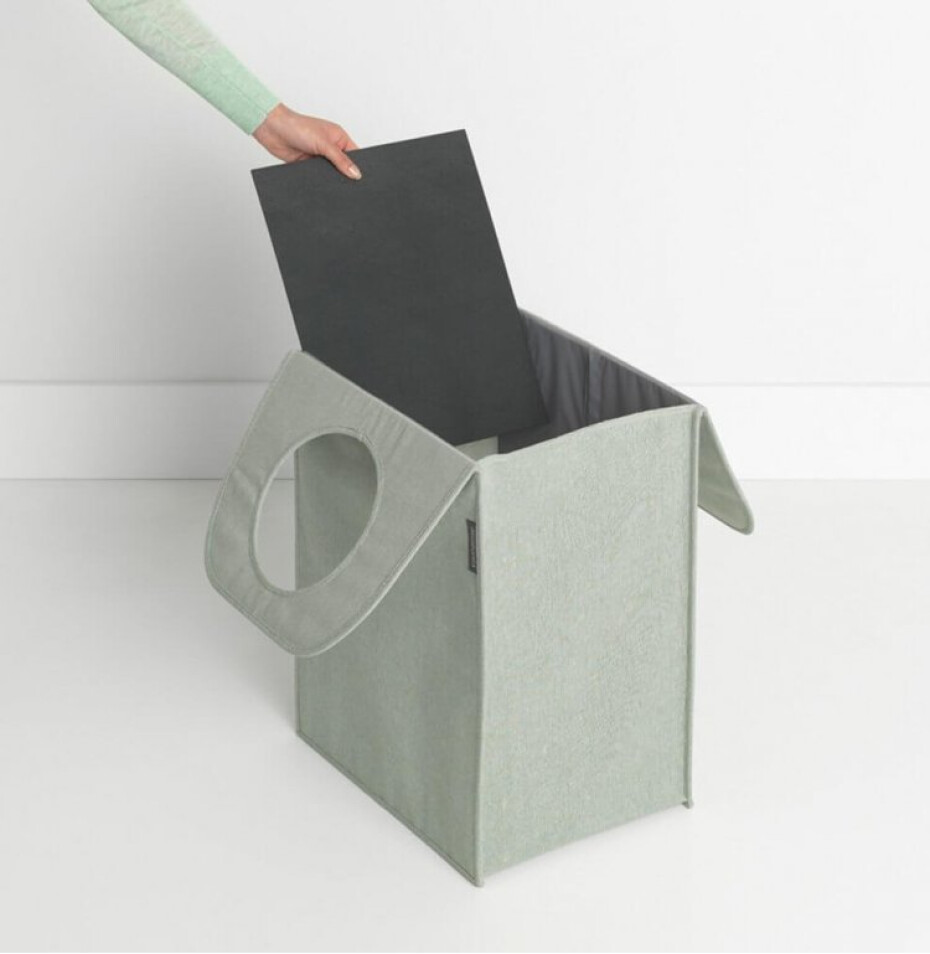 Taška na prádlo 55 l, tmavě zelená melírová, látka, Brabantia - main (1)