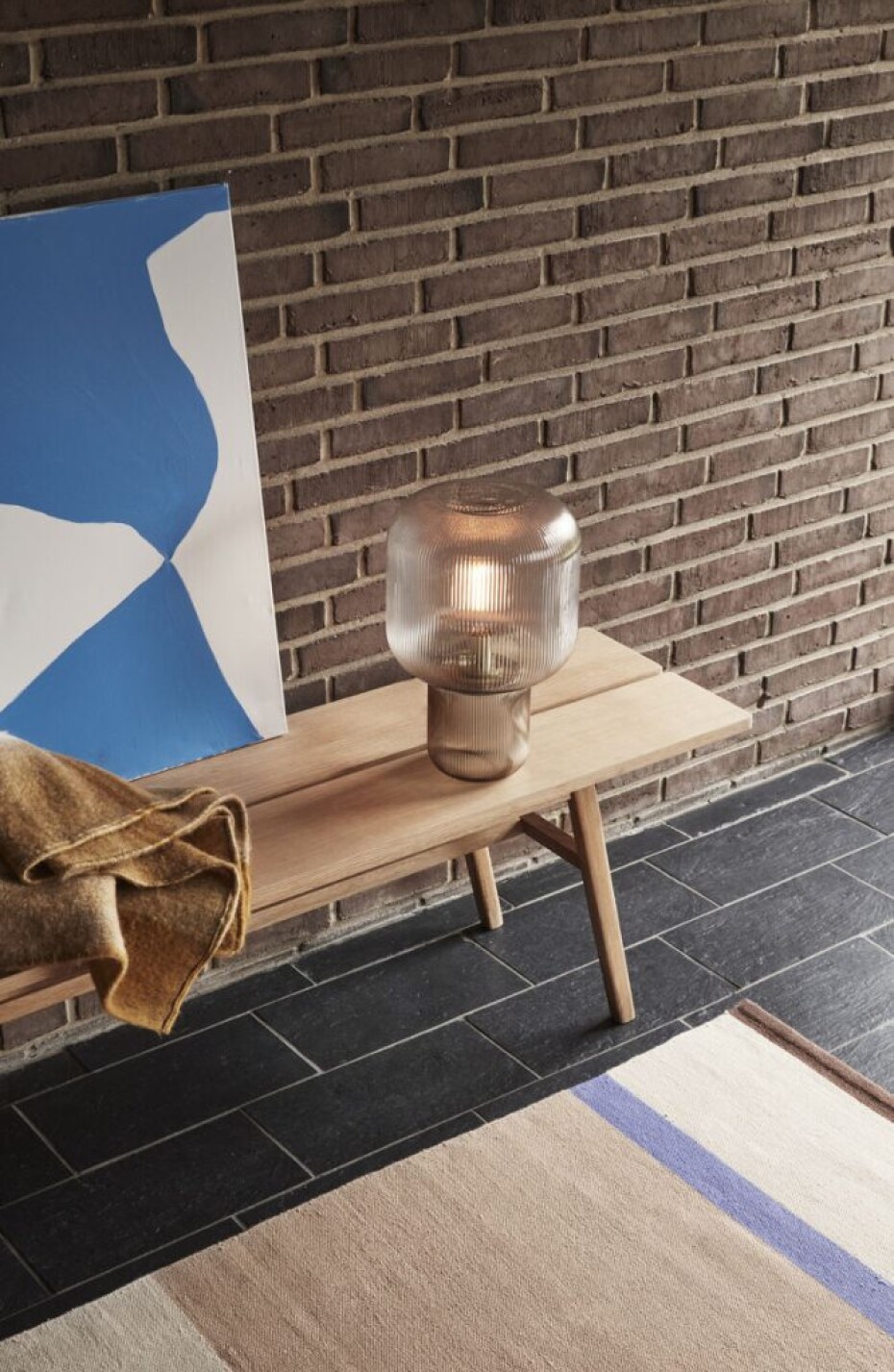 Stolní lampa PIRUM, kouřová, Hübsch - main (3)