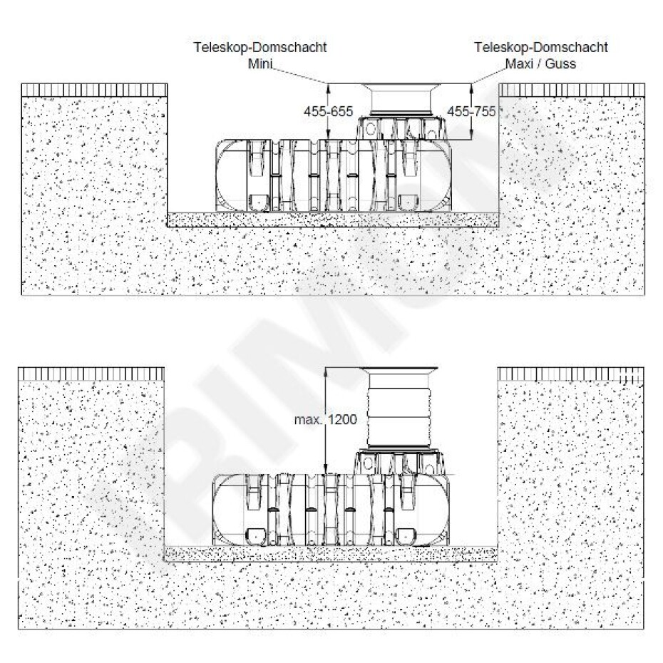 Plochá podzemní nádrž GRAF PLATIN 7500 l - main (1)