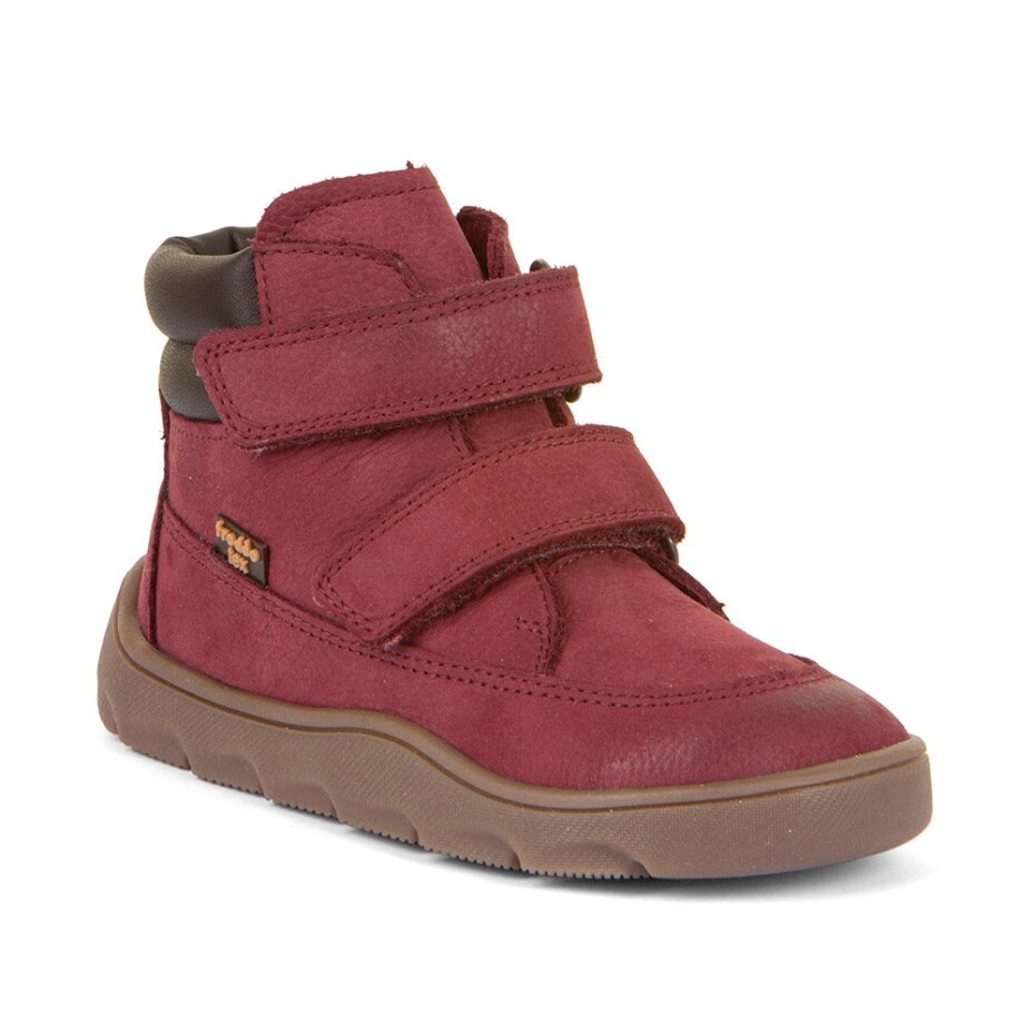Dívčí zimní barefoot boty ZERU TEX Bordeaux, Froddo, G2110150-6, červená - 33 - main (0)