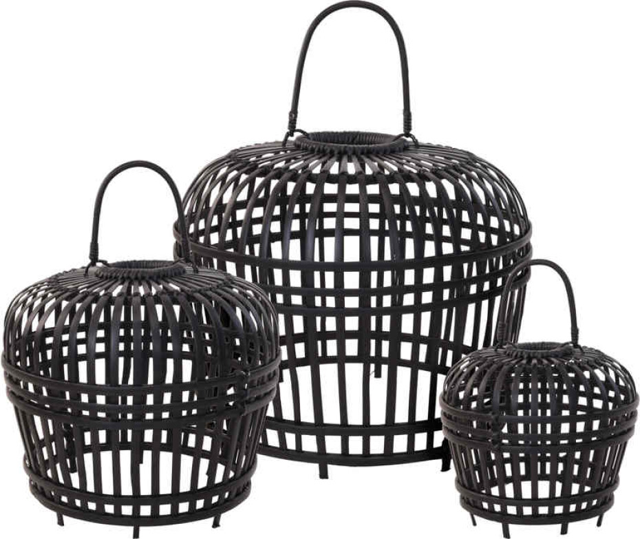 HOMESTYLING Stínidlo na lampu bambus HOMESTYLING černá 46 cm KO-J11301620M - main (0)