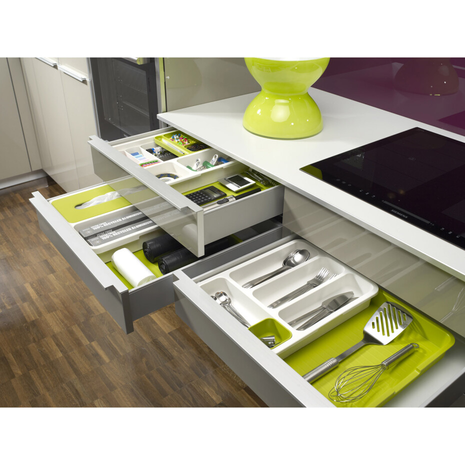 Organizér na příbory DRAWERSTORE, nastavitelný, šedá, Joseph Joseph - main (4)