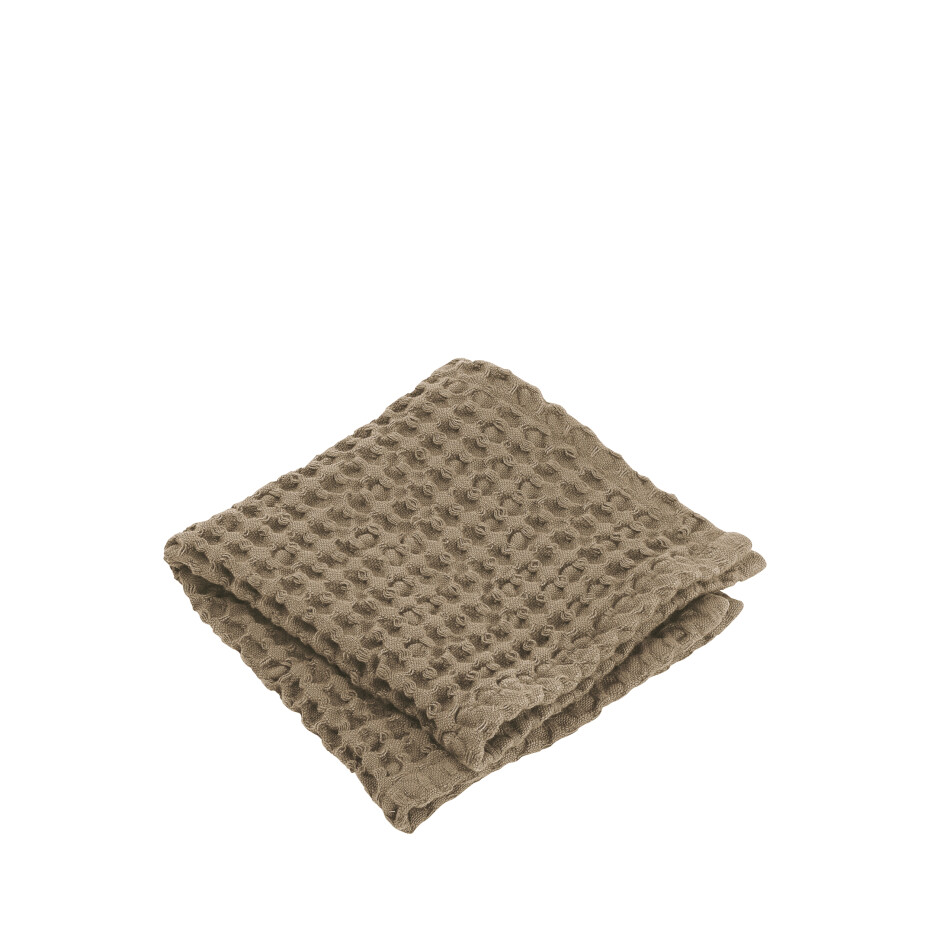BLOMUS Ručníky bavlněné sada 2 ks 30x30cm hnědé caro - main (0)