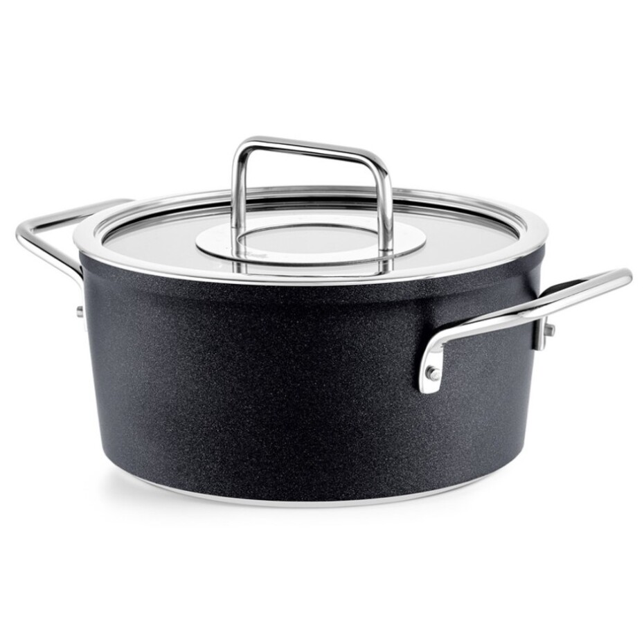 Vysoký kastrol ADAMANT 20 cm, černá, hliník, Fissler - main (4)