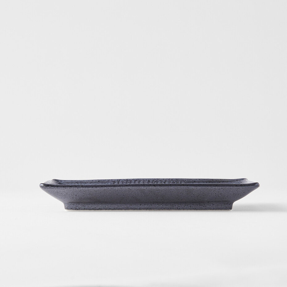 Talíř na sushi a sashimi LINES 21 x 13 cm, černá, MIJ - main (4)
