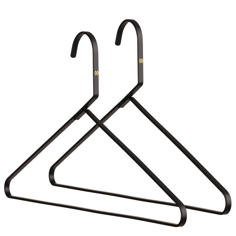 Ramínko VALET 42 cm, sada 2 ks, černá, ocel, Umage - main (0)