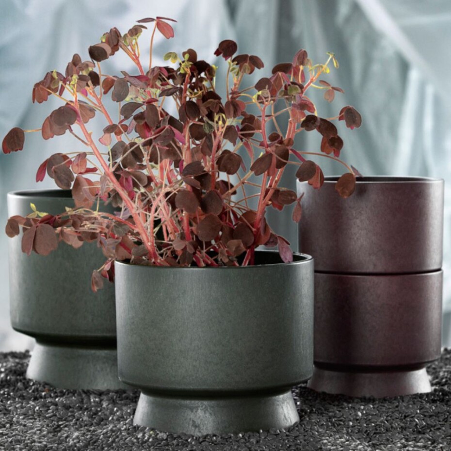 Květináč RECYCLED 15 cm, tmavě zelená, Rosendahl - main (3)