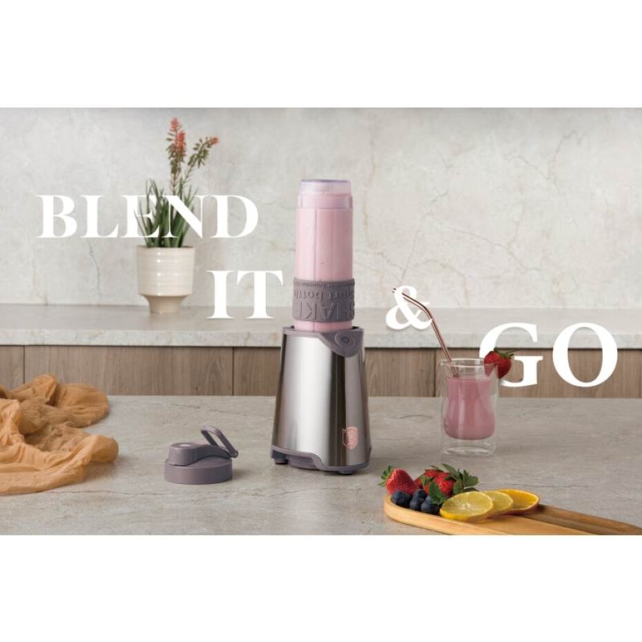 BERLINGERHAUS Mixér smoothie maker s lahví Taupe Collection BH-9599 - main (5)