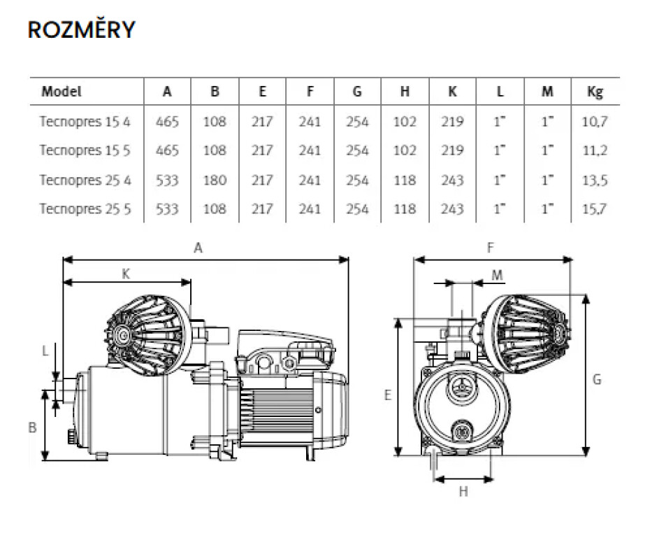 Domácí vodárna ESPA TECNOPRES 25 4M, 230V - main (2)