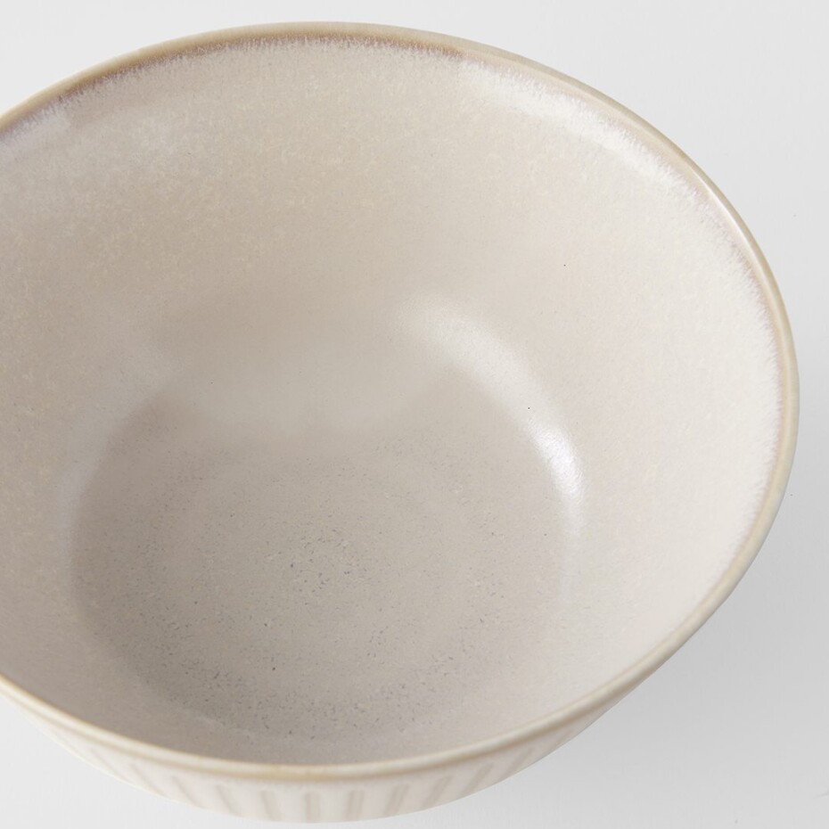 Jídelní miska RIDGED ALABASTER 16 cm, 550 ml, krémová, MIJ - main (5)
