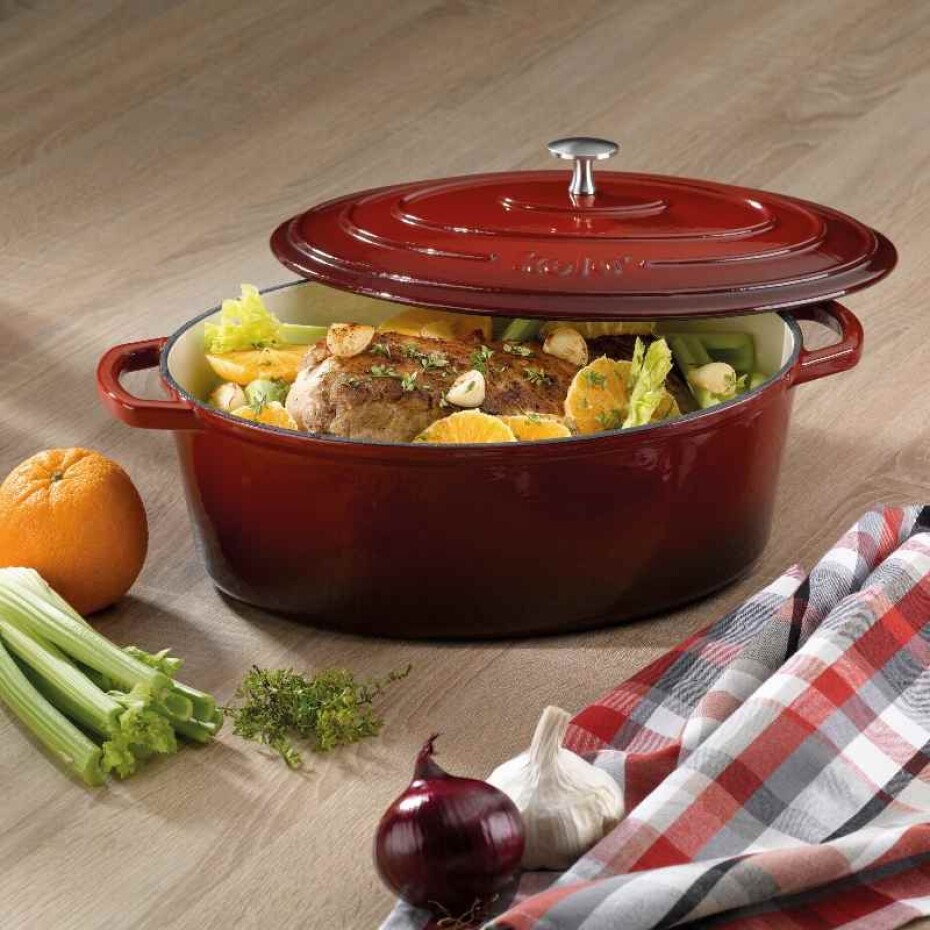 KELA Pekáč litinový s poklicí CALIDO 35 x 28,5 cm KL-11943 - main (3)