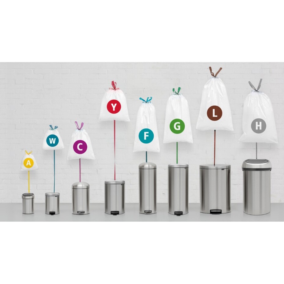 Sáčky do odpadkového koše A PERFECTFIT 3 l, sada 20 ks, Brabantia - main (5)