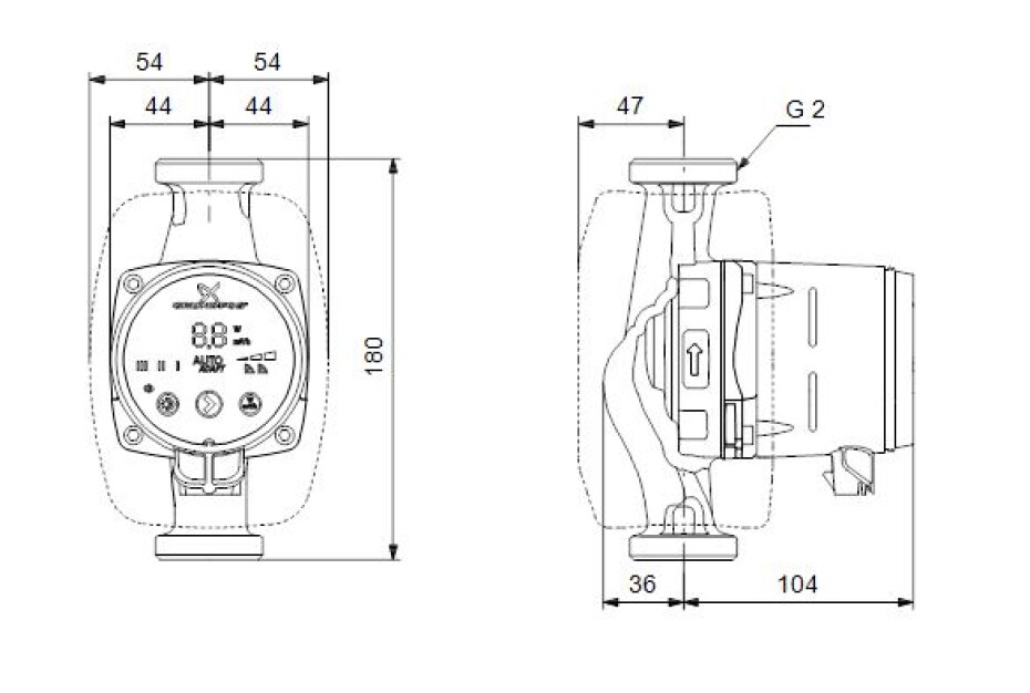 Grundfos ALPHA2 32-80 180 230V 99411263 - main (2)