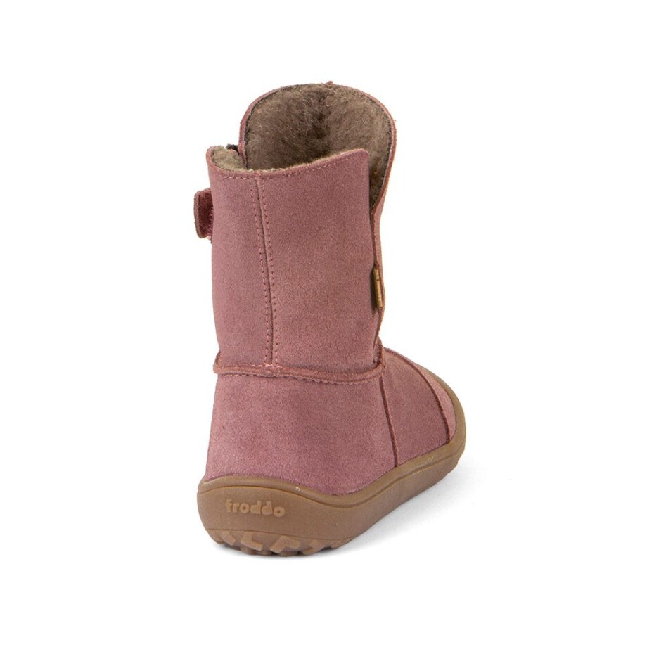 Dívčí zimní barefoot boty TEX SUEDE  Dark Pink, Froddo, G3160238, růžová - 33 - main (2)