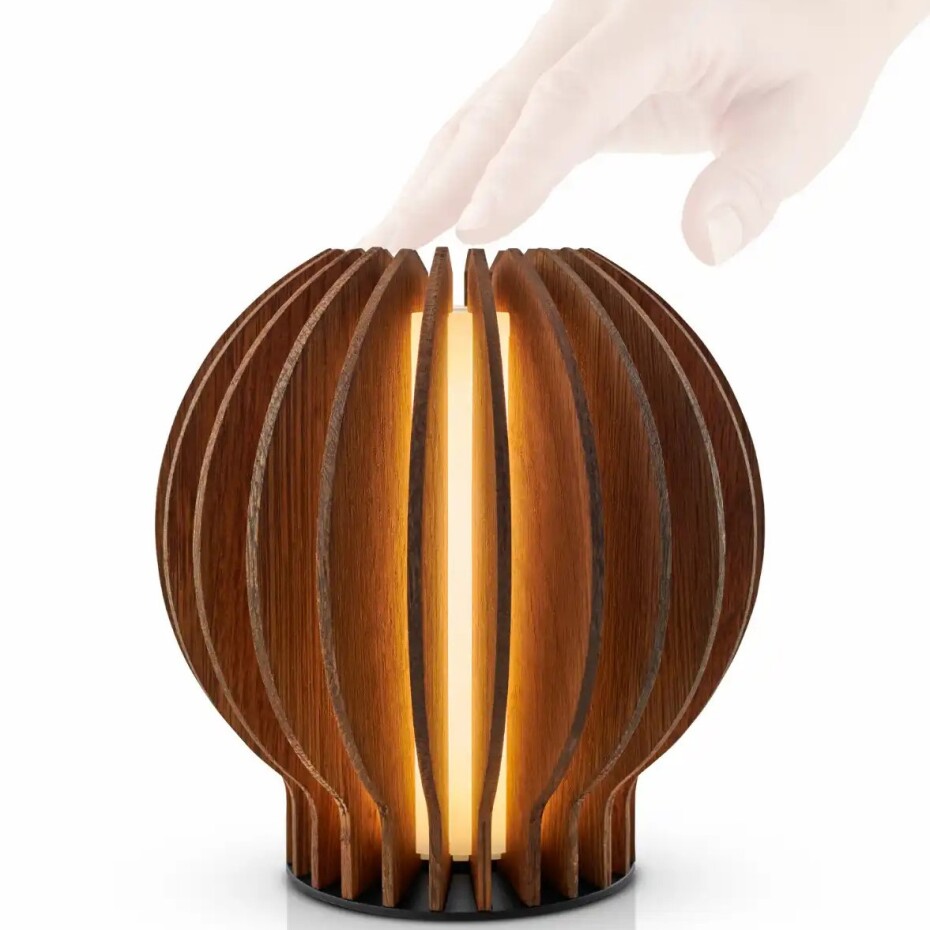 Stolní lampa RADIANT 15 cm, LED, tmavě hnědá, dřevo, Eva Solo - main (4)