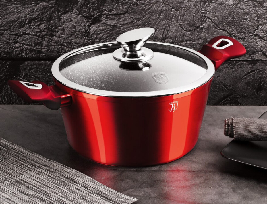 BERLINGERHAUS Kastrol s mramorovým povrchem a poklicí 28 cm Burgundy Metallic Line BH-1258 - main (12)
