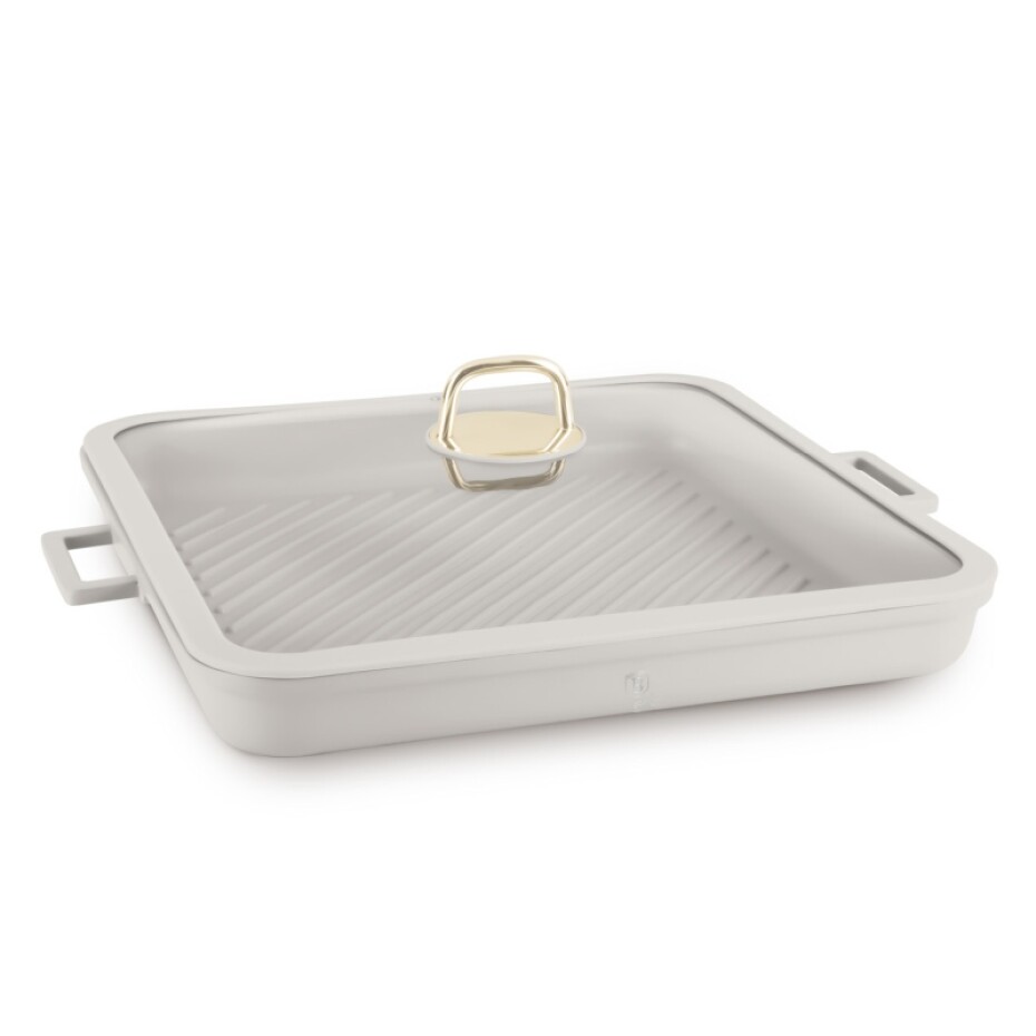 BERLINGERHAUS Pánev grilovací s titanovým povrchem a poklicí 34 cm Sahara Collection BH-7790 - main (0)