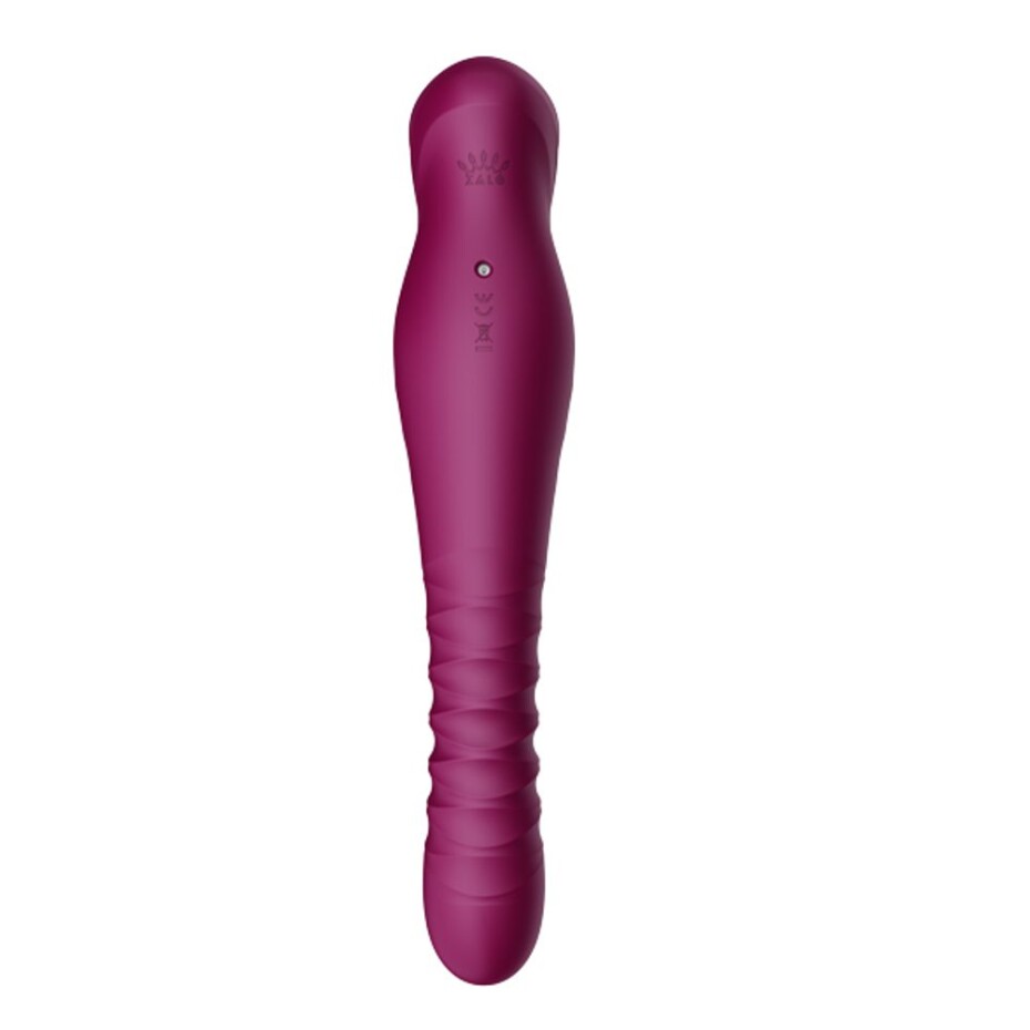 Zalo King Vibrating Thruster Velvet Purple - main (3)
