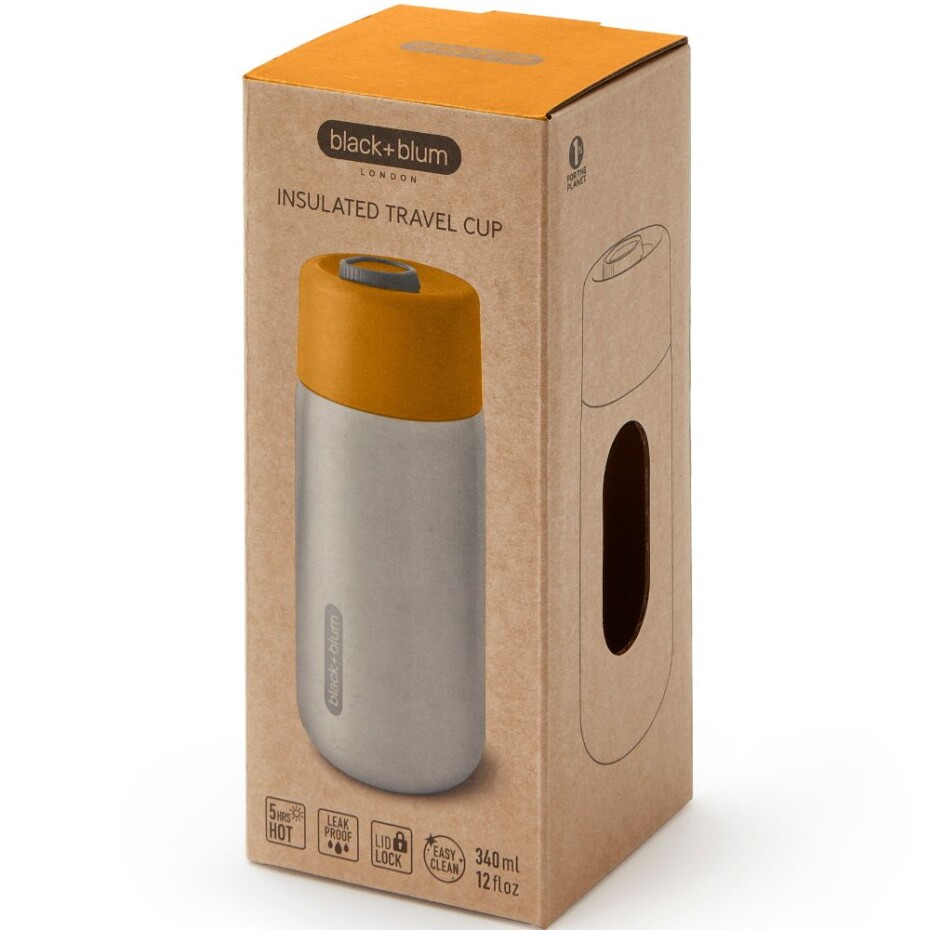Cestovní hrnek 340 ml, oranžová, nerezová ocel, Black+Blum - main (6)