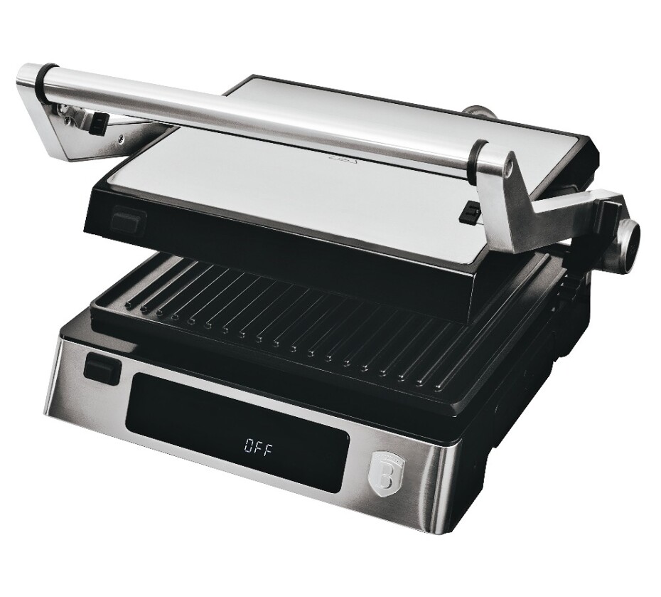 BERLINGERHAUS Kontaktní gril elektrický s nepřilnavým povrchem 2000 W Stainless Steel BH-9603 - main (0)