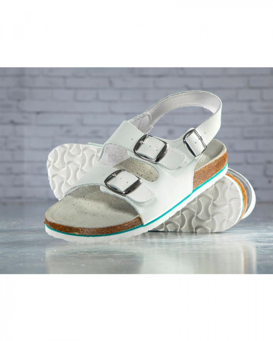 Sandál unisex MERKUR, G3107 bílý/modrá linka - main (2)