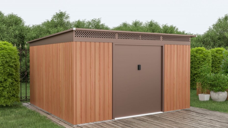 G21 Zahradní domek G21 GRAH 1132 - 340 x 333 cm, hnědý G21-6390098 - main (3)