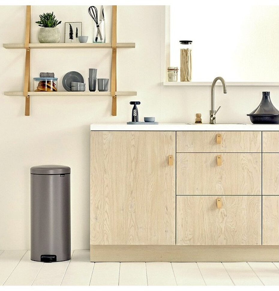 Pedálový odpadkový koš NEWICON 30 l, platinová, Brabantia - main (3)